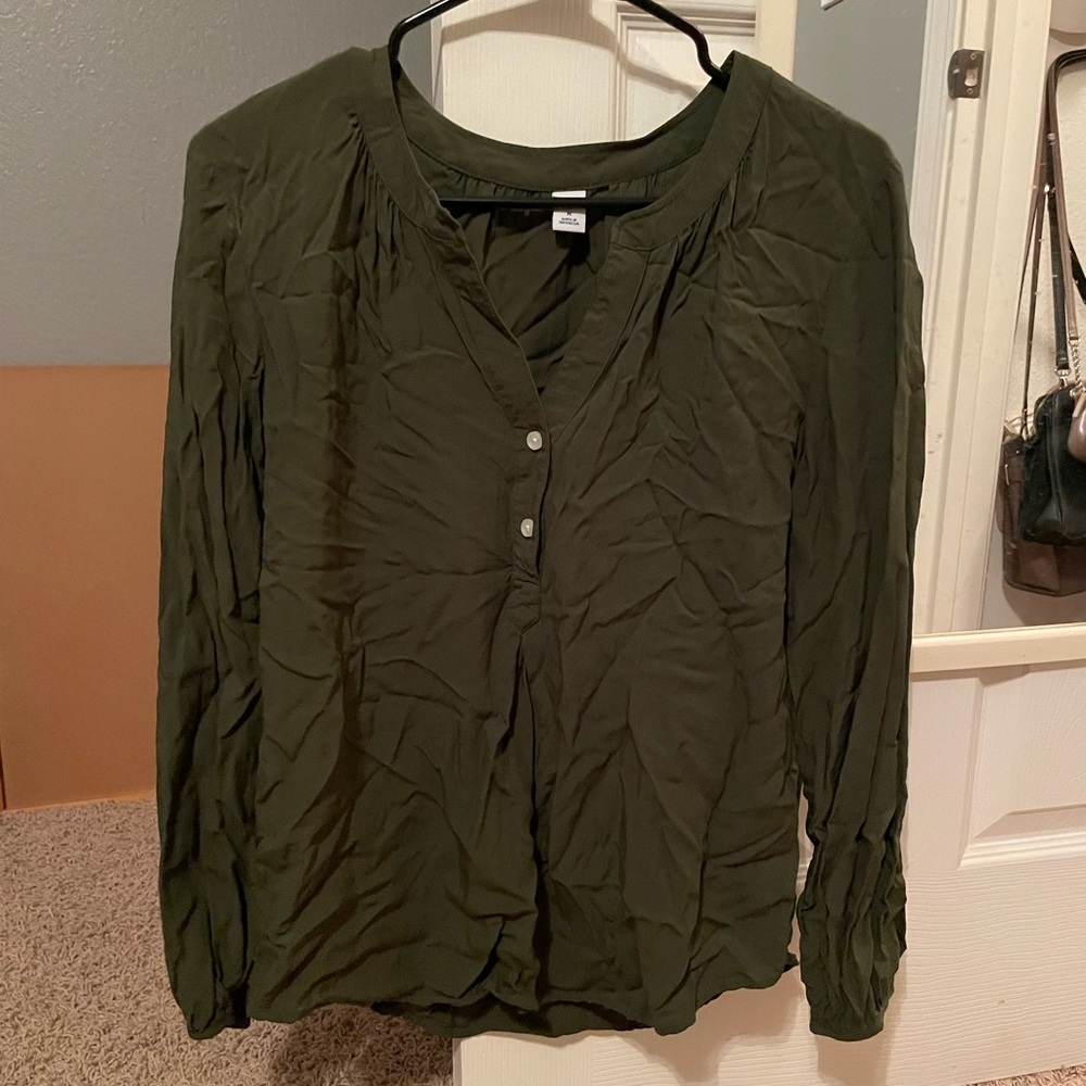 Womens button up blouse